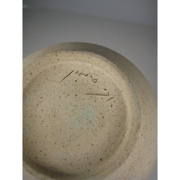 Handmade Ceramic Bowl 4 inch Floral Design Unique Pottery Art Decor Artisan - Picture 6 of 13